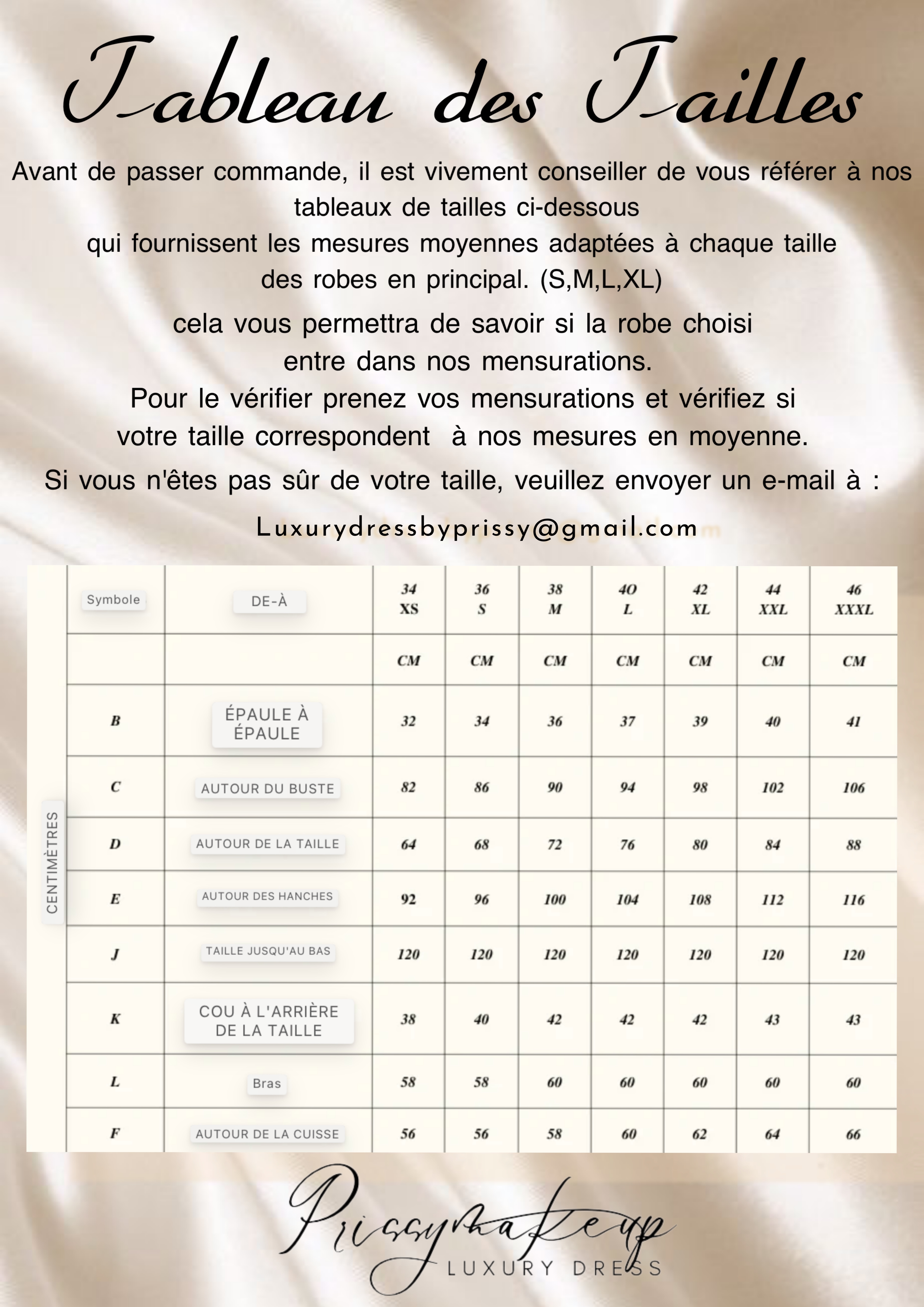 Guide des tailles